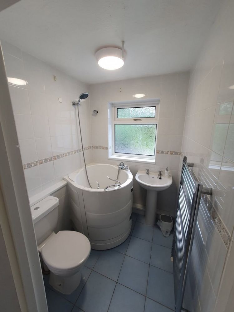 Bathroom vanity and sink installation